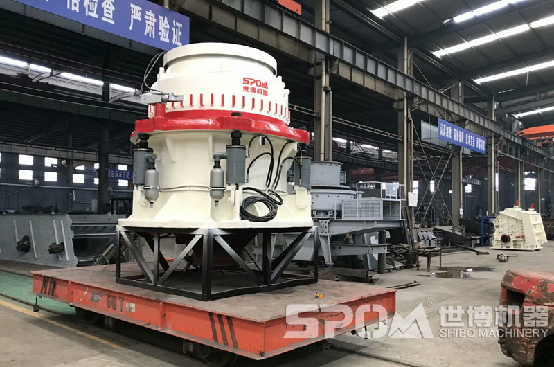 圓錐破碎機，中細碎花崗巖