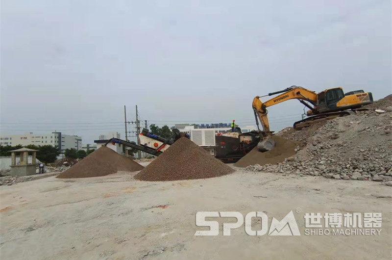 建筑垃圾制砂設(shè)備，移動建筑垃圾破碎制砂機